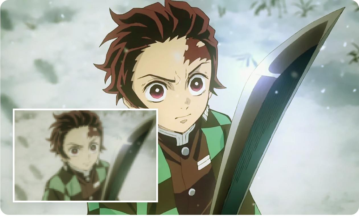 ai video upscaler gratuit pour les animes